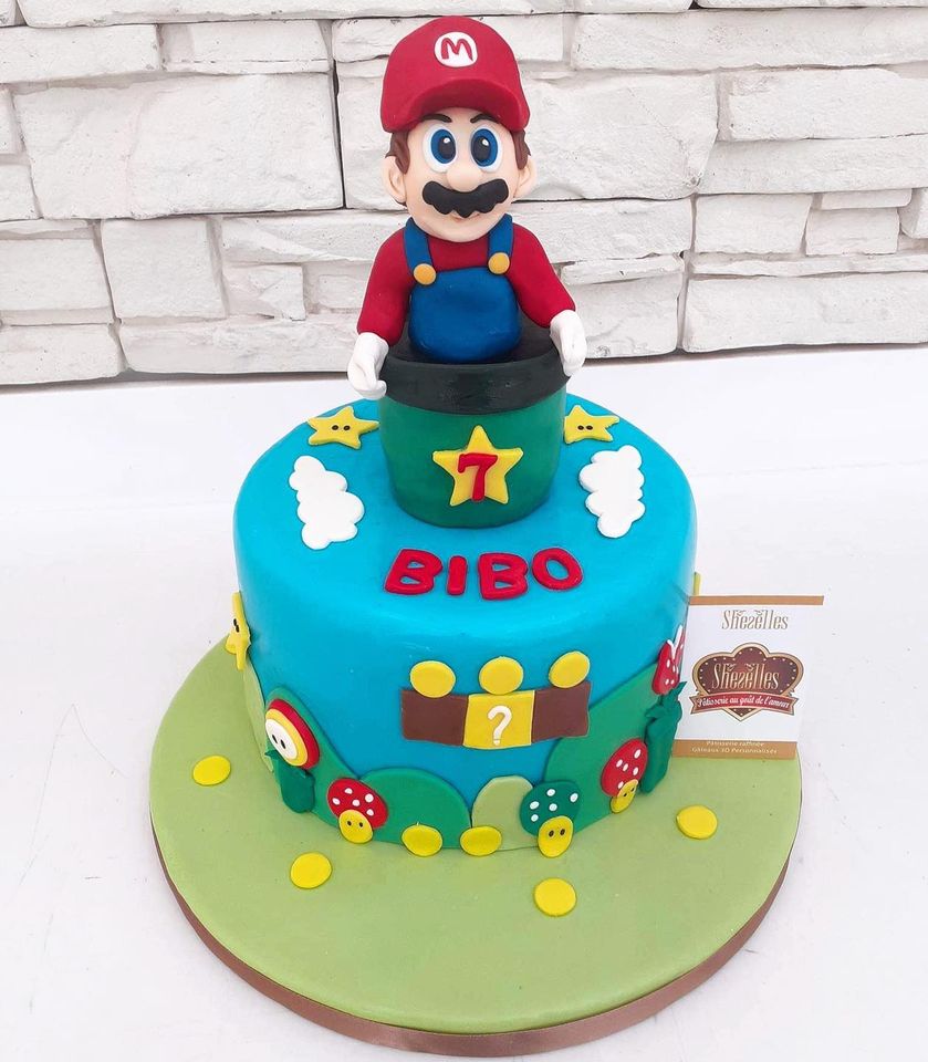Gâteaux Super Mario et Super Sonic – Pâtisserie Sheselles