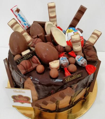 Gateau Chocolat Twixt Mars Nutella Oreo Bounty Kitkat Tunisie