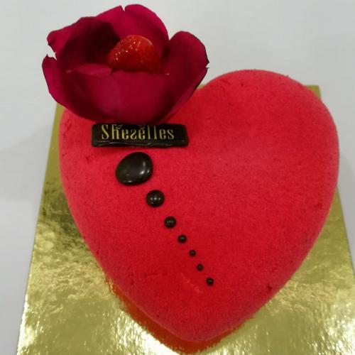 Gâteau Anniversaire Forme Cœur Heart Love Saint Valentin 