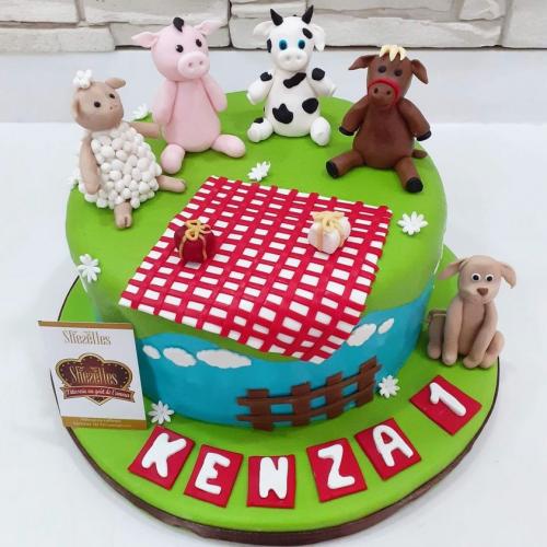 Gâteau Anniversaire Animaux Gâteau Animal Foret Ferme