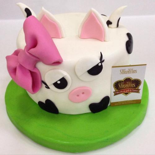 Gâteau Anniversaire Animaux Gâteau Animal Foret Ferme Vache 