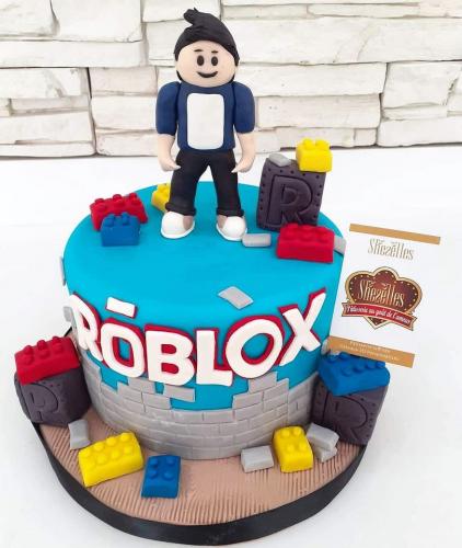 Gâteau Anniversaire Thème Personnalisé Roblox 3D 