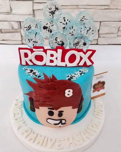 Gâteau Anniversaire Thème Personnalisé Roblox 3D Personnalisé