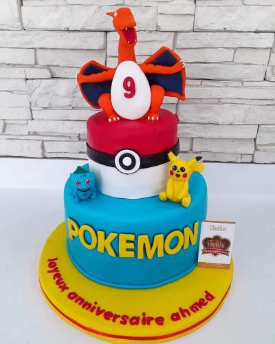 Gâteau Anniversaire Thème Personnalise Gâteau Pokemon 