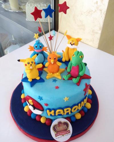 Gâteau anniversaire 3D tunisie picachu