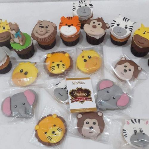 Biscuits Biscuits Personnalise Cookies Biscuits Anniversaire Theme Animaux Jungle Lion Zebre 