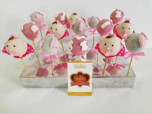 Cakepops pops gateau cakepops anniversaire personnalise theme bebe naissance 