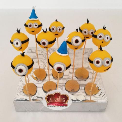 Cakepops pops gateau cakepops anniversaire personnalise theme moche mignion 