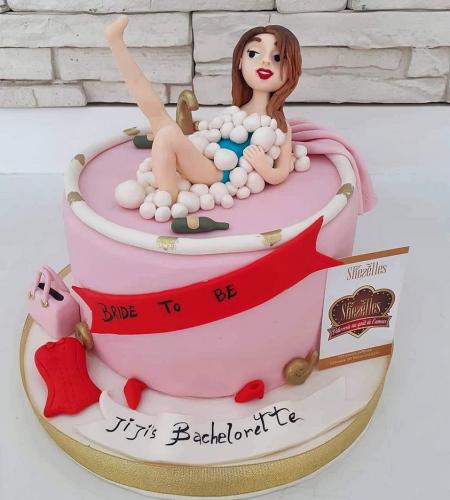 Gâteau Fête Enterrement vie jeune fille goodbye single life EVJF party cake