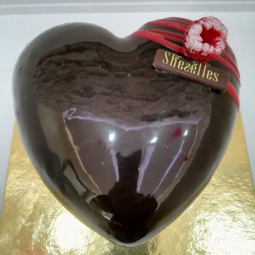 Gâteau cœur amour saint valentin fête des mère père saint valentin