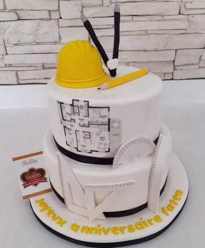 Gâteau pour entreprise société gâteau société travail architecte architecture 