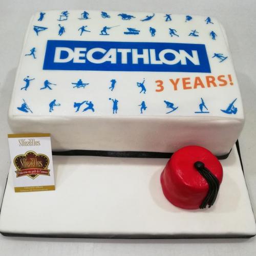 Gâteau pour entreprise société gâteau société travail  decathlon 