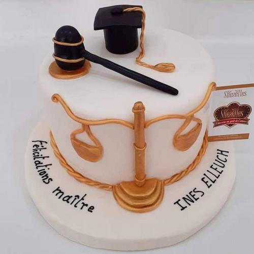Gâteau pour entreprise société gâteau société travail  droit avocat avocate  