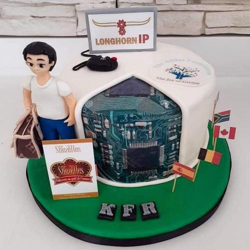 Gâteau pour entreprise société gâteau société travail informatique informaticien 