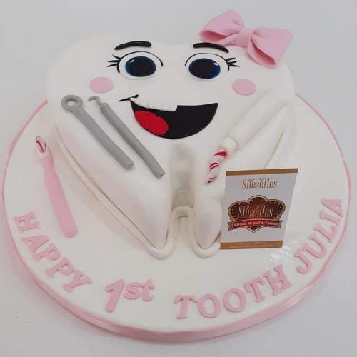 Gâteau pour entreprise société gâteau société travail médecin dentiste dent 