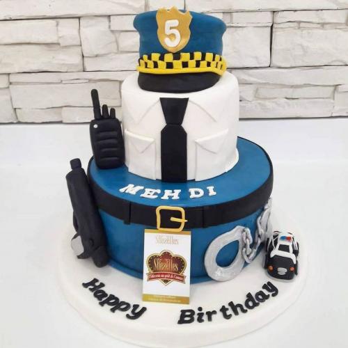 Gâteau pour entreprise société gâteau société travail police douane garde nationale pilote commandant 