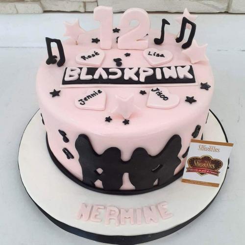Gâteau anniversaire musique gâteau spécial musique blackpink 