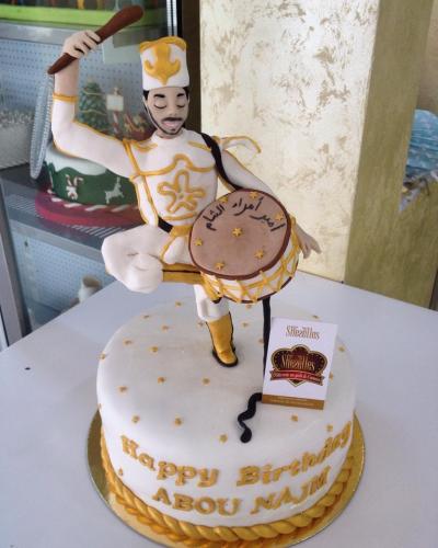 Gâteau anniversaire musique gâteau spécial musique danseur tambour 