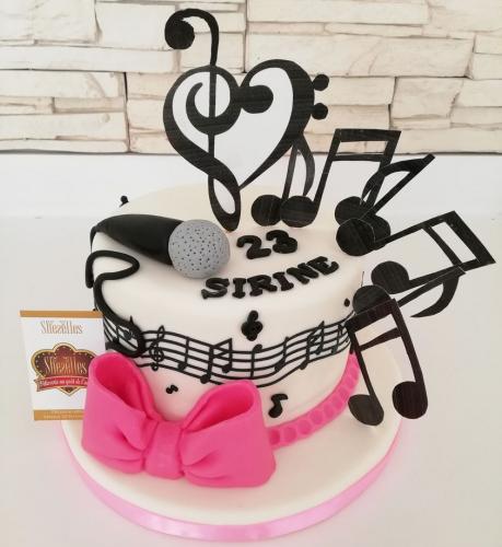 Gâteau anniversaire musique gâteau spécial musique notes musique doremifasol 