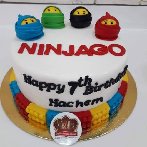 Gâteau anniversaire ninjago gâteau ninja go gâteau anniversaire 3D NinjaGo