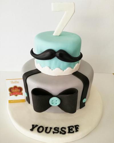 Gâteau Anniversaire Thème Personnalise Gâteau Moustache 