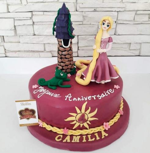 Gâteau anniversaire princesse Disney gâteau couronne princesse Disney Sofia Blanche Neige Belle Jasmine