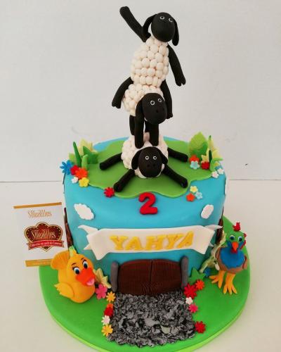 Gâteau anniversaire shaun the sheep gâteau mouton shaun sheep gâteau 3D