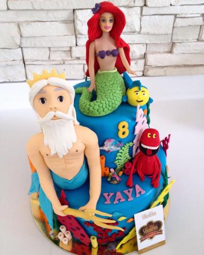 Gâteau anniversaire petite sirène sirène gâteau sirène Ariel gâteau Ariel la petite sirène