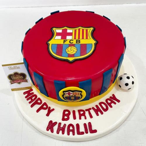 Gateau anniversaire sport foot basket tennis terrain foot Club Africain Espérance Sportif Tunis Etoile Sahel Ronaldo PSG OM Real Madrid