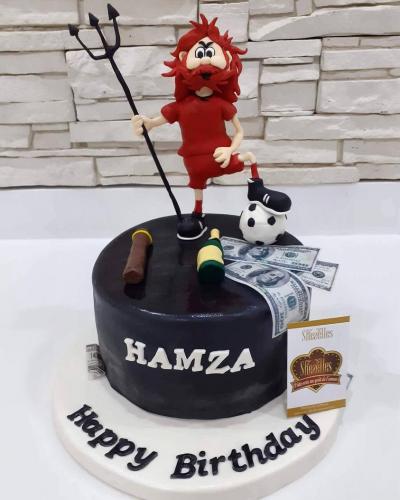 Gateau anniversaire sport foot basket tennis terrain foot Club Africain Espérance Sportif Tunis Etoile Sahel Ronaldo PSG OM Real Madrid