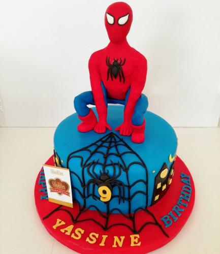 Gâteau anniversaire super héros Marvels Spiderman Batman Hulk Iron man Captain America