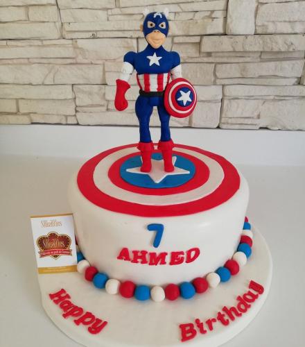 Gâteau anniversaire super héros Marvels Spiderman Batman Hulk Iron man Captain America