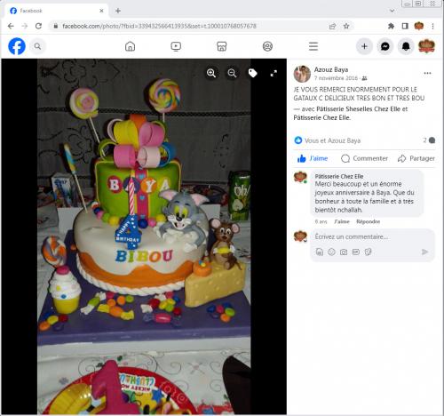 Avis Gâteaux anniversaire 3D Beau Jolie Bon Très Bon Ravie Témoignages Sheselles