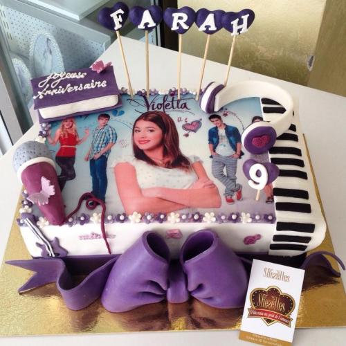 Gâteau anniversaire violetta gâteau violetta tunisie gâteau violetta